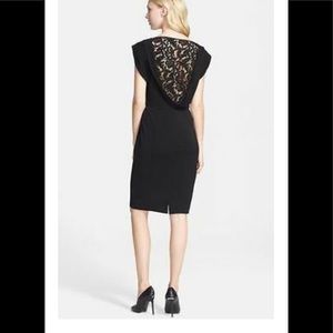 Burberry London open back lace cutout dress